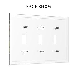 Tewujay Decorative Light Switch Covers 3 Toggle