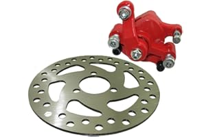 TC-Motor Rear Right Side Disc Brake Caliper + 29mm 120mm Brake Disc Rotor For 2 Stroke 47cc 49cc Minimoto Pocket Bike Gas Electric Go Kart Scooter ATV Quad 4 Wheeler