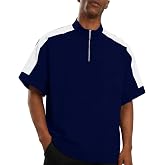 Mens Cage Jacket Resistant Windbreaker Lightweight Waterproof Pullover | Oversized Short Sleeve Polo Pullover with Pocket for Workout