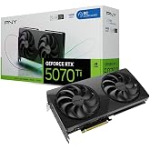 PNY NVIDIA GeForce RTX&trade; 5070 Ti Slim Dual-Fan Dual-Slot OC Graphics Card | 16GB GDDR7, 256-bit, Boost Speed: 2572 MHz, PCIe&reg; 5.0, HDMI&reg;/DP 2.1, NVIDIA Blackwell Architecture, DLSS 4.5