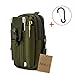 Mokasi@1000D Pouch Nylon Tactical Molle Bag Militarywith a Belt Loop Utility Waist Pack Pocket Money Purse for iPhone 6s 6 Plus 5s 5c Samsung Galaxy Note 5 4 3 LG G4 G3 (Army Green)