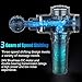 PretiHom Percussion Massage Gun, Massage Impact Device Wireless Handheld Vibration Deep Tissue Muscle Electric Gun Quiet Brushless Motor with 4 Massage Heads and 6 Adjustable Speed