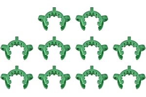 uxcell Lab Joint Clip Plastic Clamp Mounting Clips for 24/25 or 24/40 Glass Taper Joints Laboratory Connector Green 10Pcs