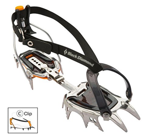 Black Diamond Sabretooth Clip Crampons - One Size - Polished