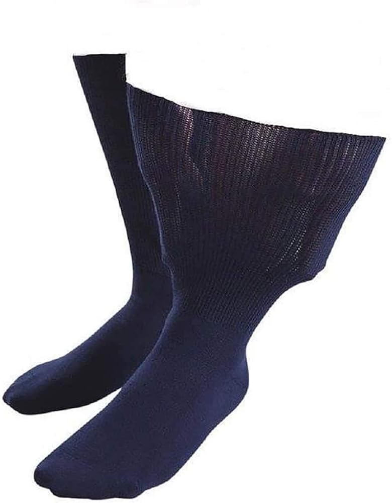 Sock Shop Iomi Footnurse Mens & Womens Unisex Extra Wide Soft Cotton Oedema Socks for Swollen
