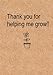 Thank you for helping me grow: Journal, Teacher Appreciation Gift Notebook with simple brown cover - by LOL Journals