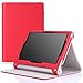 MoKo Lenovo Yoga Tablet 2 8 Case - Folio Cover Case for Yoga Tablet 2 8-inch 2014 Version, RED ( With Smart Cover Auto Sleep / Wake )