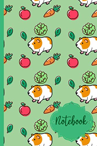 Notebook - Guinea Pigs Pattern | 120 Page College Ruled Notebook: Journal, Composition book, Idea book, Workbook | 6 x 9 inch