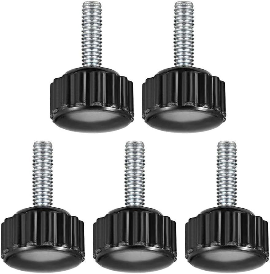 MACHSWON Knurled Clamping Knobs Saw Drill Press Lathe and Routing Jigs Packaging Machinery Printing Equipment Hand Clamping Handle Bolt Hand Knob Screw Replacement Parts M4 x 15mm 5pcs