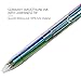Baile Grip 6 in 1 Pen 6 Colors 0.7 mm Ballpoint Multi Color Gel Pen Semi Gel(OBG) pen (Blue Green Red Purple Black Orange)