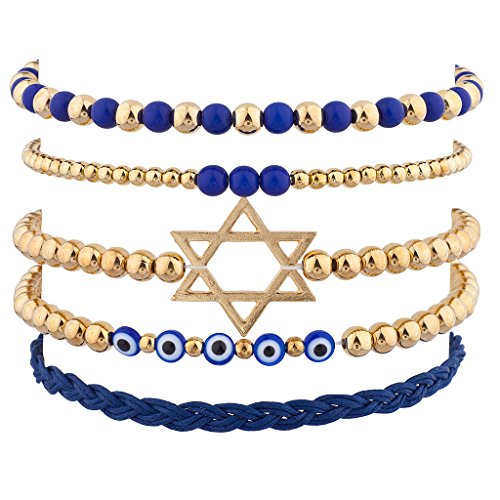 Lux accessories goldtone jewish hanukkah arm candy set …
