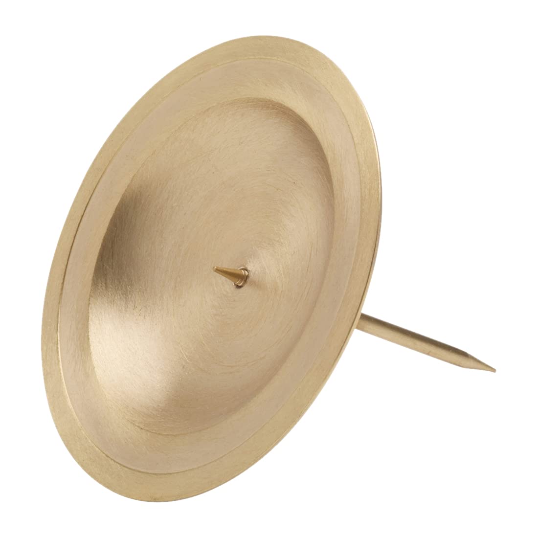 NKlaus Wreath Plate Ø10cm Brass gold matt Coaster Saucer Candle Holder Tray 10657