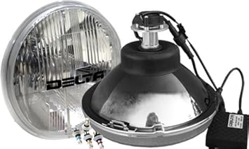 Amazon Com Delta Lights 01 1159 Leda Dot Series 7 Universal Led Headlight System With Amber Led City Lights Automotive