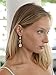 Mariell Gold Wedding Earrings, Cubic Zirconia Dangle Earrings for Bride, Bridesmaids, Gold Bridal Earring