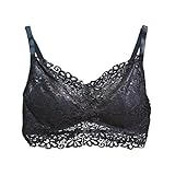 PinkPunch Women's Floral Multi-layer Lace Low Cut Bustier Bralette Top Plus Size
