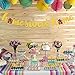OKEPS Hxeredue YuanKanJu 124 pcs Family Gold Glitter Cupcake Toppers Housewarming Gifts for House Warming Welcome New Home Party Decorations Supplies