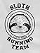 Tstars Sloth Running Team Hoodie Novelty Gifts for Women Funny Sweatshirts Hoodies Small Grey