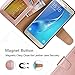 Arae Galaxy J7 Wallet Case with Kickstand and Flip Cover, Rosegold