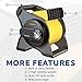 STANLEY 655704 High Velocity Blower Fan - Features Pivoting Blower and Built-in Outlets (Renewed)