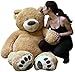 Big Plush Giant 5 Foot Customizable Teddy Bear Hand-Stuffed in USA, Personalized & Ready to Hug in Big Box