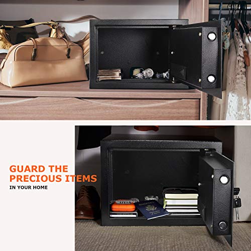TACKLIFE Safe Box 0.5 Cubic Feet Digital Lock Box with