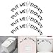 VinBee 4 Pack DIY Removable Washroom Toilet Seat Decal Funny Reminder Decoration Bathroom Sticker,Put ME Down