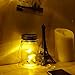 4 Pack - Solar Mason Jar Lights - Mason Jar Solar Lights Screw on Silver Lids - Soft Warm White - Best for Mason Jar Decor (Warm White)
