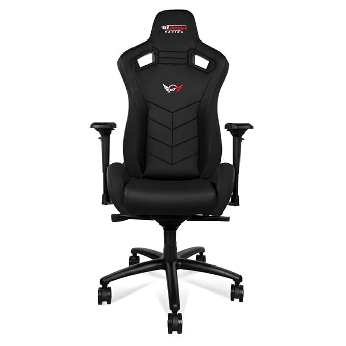 GT OMEGA SPORT Racing Office Chair Black Leather Esport Gaming seat