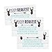 Hadley Designs 25 Books For Baby Shower-Deer Baby Shower Invitation Inserts, Book Request Baby Shower Guest Book Alternative, Bring A Book Instead Of A Card, Baby Shower Book Request For Boys