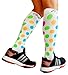 A-Swift Compression Socks for Women and Men Polka Dot, Medium
