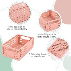 3 Pack Folding Storage Baskets Colorful Organizing