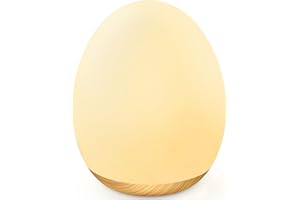 MediAcous Night Lights for Kids Room, Baby Night Light with 7 Colors Changing & Dimming Function, Rechargeable Kids Night Light with 1 Hour Timer & Touch Control, Up to 100H, Wood Grain