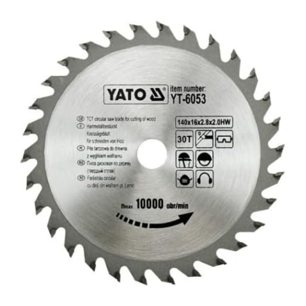 Yato YT-6053 – TCT Wood Blade 140 x 30 x 16 mm