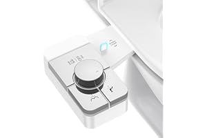 VESTOMELI Upgrade Bidet Attachment for Toilet Seat, Adjustable Angle Dual Nozzle, Self-Cleaning, Non-Electric Bidet Attachment for Rear & Feminine Wash, Controllable Fresh Cold Water Pressure (Chrome)