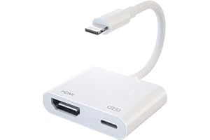[Apple MFi Certified] Lightning to HD Digital AV Adapter, Veetone Lightning to HDMI 4K Video & Audio Sync Screen Converter for iPhone 14 13 12 11 Pro/XS Max/XR/X/8 SE/iPad to HDTV/Monitor/Projector