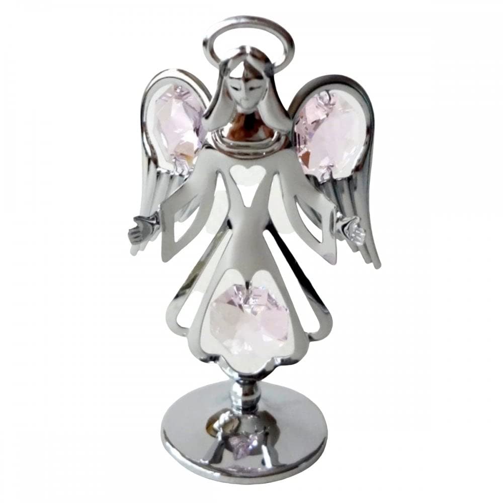 Crystocraft Keepsake Gift Ornament - Guardian Angel with Swarvoski Crystal Elements