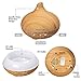 300ml Essential Oil Diffuser Wood Grain with Skid Resistance and Noise Reduction Design InnooCare Cool Mist Humidifiers Ultrasonic, Aroma Diffuser for Office Home Living Room Bedroom Yoga SPA