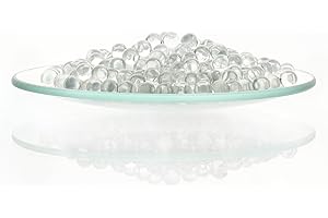 Labasics Glass Round Beads, 4 mm Diameter, 500 Beads per Pack, Boiling Control Stones for Lab Liquids, Distillation and Heating