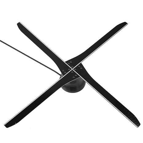 ASHATA 3D Hologramm Projektor, LED Holographic Projektor 16GB WiFi 3D Holographischer Anzeigen Fan,HD Display Hologramm Proje