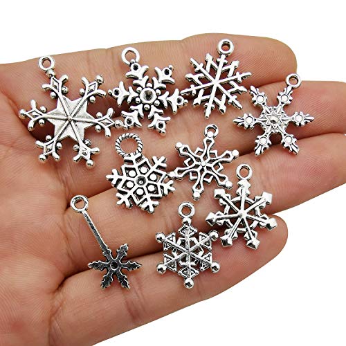 2 Snowflake+Charm+100g+Christmas+Accessory+Collection