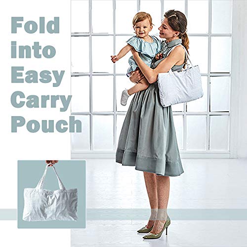 MBQMBSS Shopping Cart Cover Foldable Shopping Cart Cover with Shoulder Straps 2 in 1 Baby Grocery Cart Seat Cover and High Chair Cover for Kids and Toddlers Shopping Cart Cover with Phone Holder