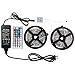 WenTop Led Light Strip Waterproof Kit DC12V UL Listed Power Supply SMD 5050 32.8 Ft (10M) 300leds RGB Flexible Light Strip 30leds/m with 44 Key Ir Controller Kitchen Cabinet, Bedroom,Sitting Room