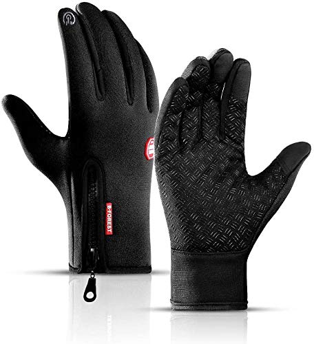 Gants De Cyclisme Unisexes Pour écrans Tactiles, Imperméables, Coupe-vent, Thermiques, En Silicone, Antidérapants, Pour Le Cyclisme, La Conduite, Le Camping, La Randonnée, La Pêche