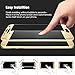 Galaxy S7 Edge Screen Protector, Capshi S7 Edge Tempered Glass 3D Curved Full Coverage Film HD Ultra Clear 9H Hardness (Anti-Scratch, Anti-Bubble) Screen Protector for Samsung Galaxy S7 Edge (Gold)