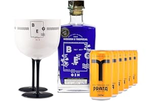 Gin Beg Modern Trop 750ml + 6 Tônicas Prata 269ml + 2 Taças