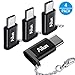 USB Type C Adapter 4 Pack Ailun USB C to Micro USB Convert Connector Compact with Keychain Sync and Charge for Galaxy s20, s20+ S20Ultra S10 S9 Plus MacBook ChromeBook More Type C Port Devices