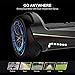 LAMBORGHINI TwoDots Hoverboard 6.5 inches Hover Board with App Bluetooth LED Lights Suitable All Terrain Two-Wheel Balancing Scooter for Kids and Adult by UL2272 Certified Black