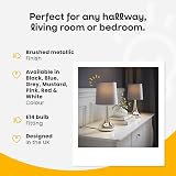 MiniSun Modern Copper Teardrop Touch Table Lamps Set of 2 with Black Fabric view 3