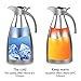 HOMKO Insulated Coffee Carafe - 68 oz Stainless Steel Thermal Carafe Coffee / 12 cup Thermal Pitcher / 12 Hour Heat Retention (Silver)