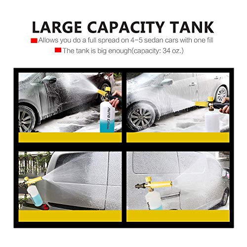 AutoCare Adjustable Foam Cannon Adapter for Karcher Snow Foam Lance Gun